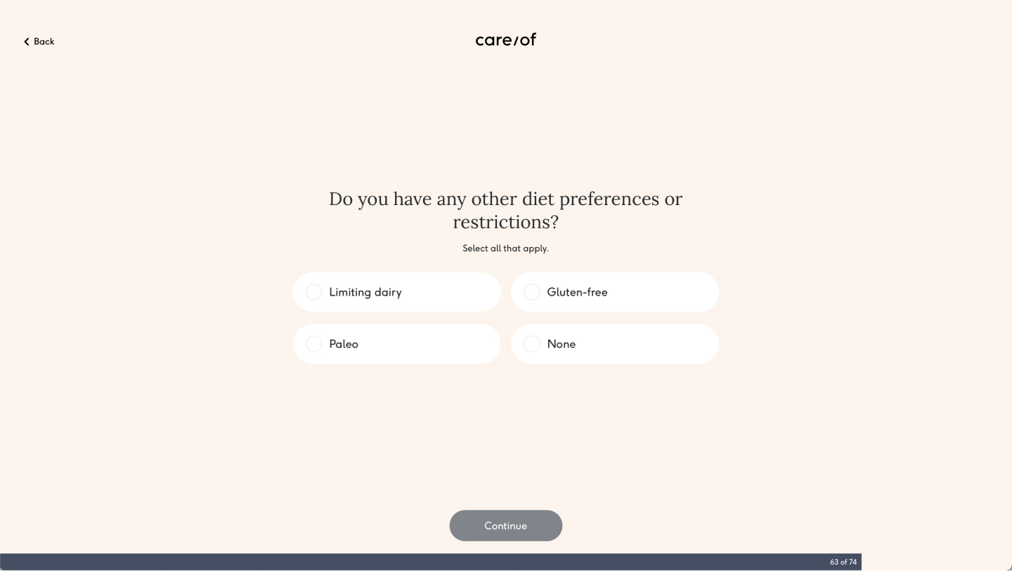 Quiz recommendation — screen 5