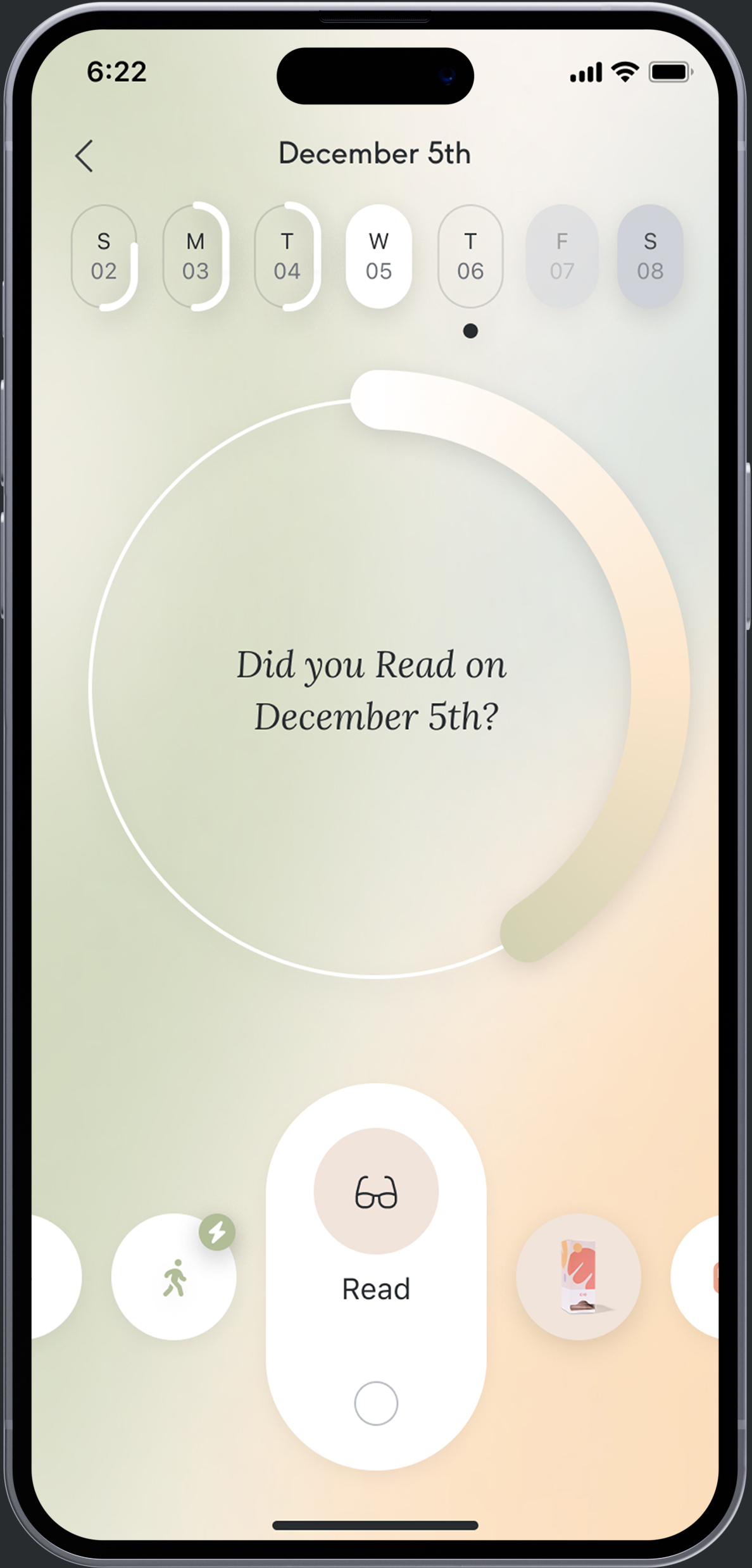 Care/of backtracking — log activity from a previous day