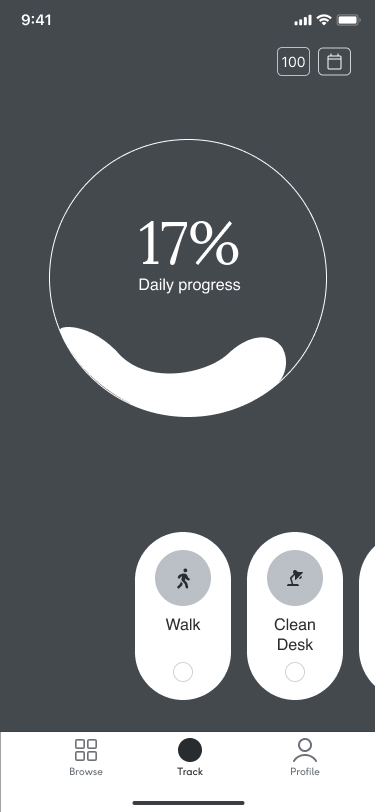 Concept testing — refining daily progress