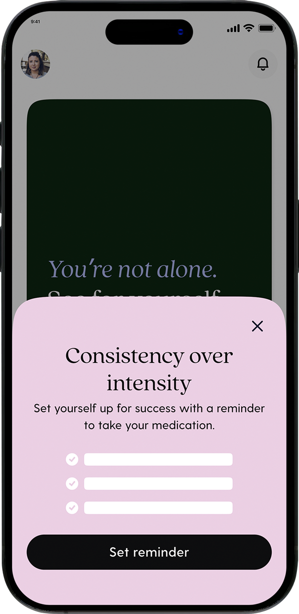 Medication refill and reminder adherence flow