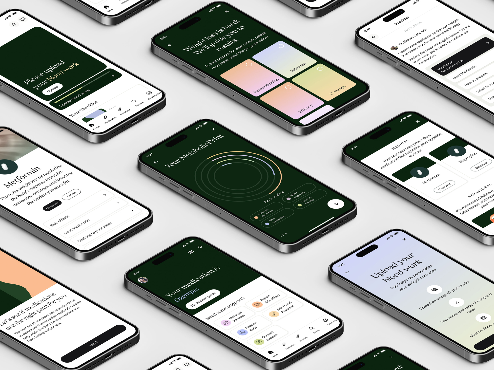Found medication journey product mockup
