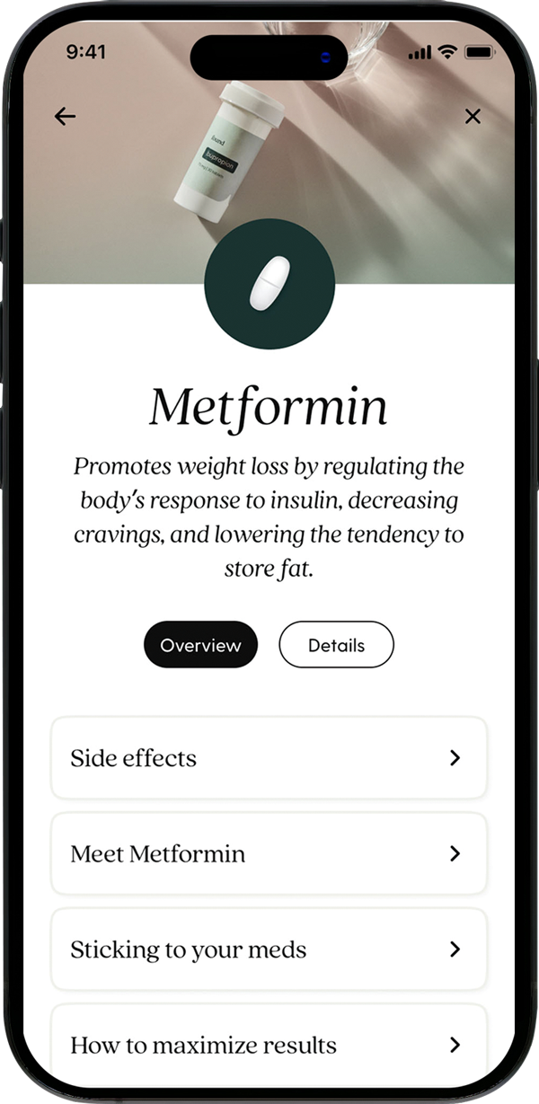 Medication guide resource screen