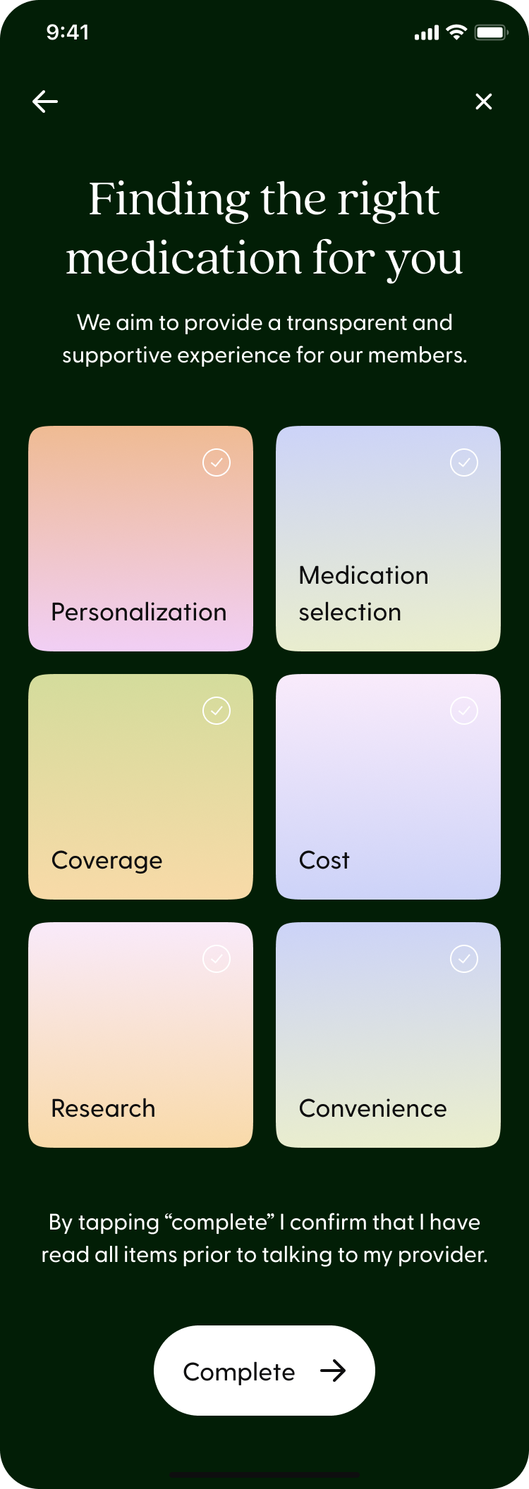 One-screen tiled priming concept