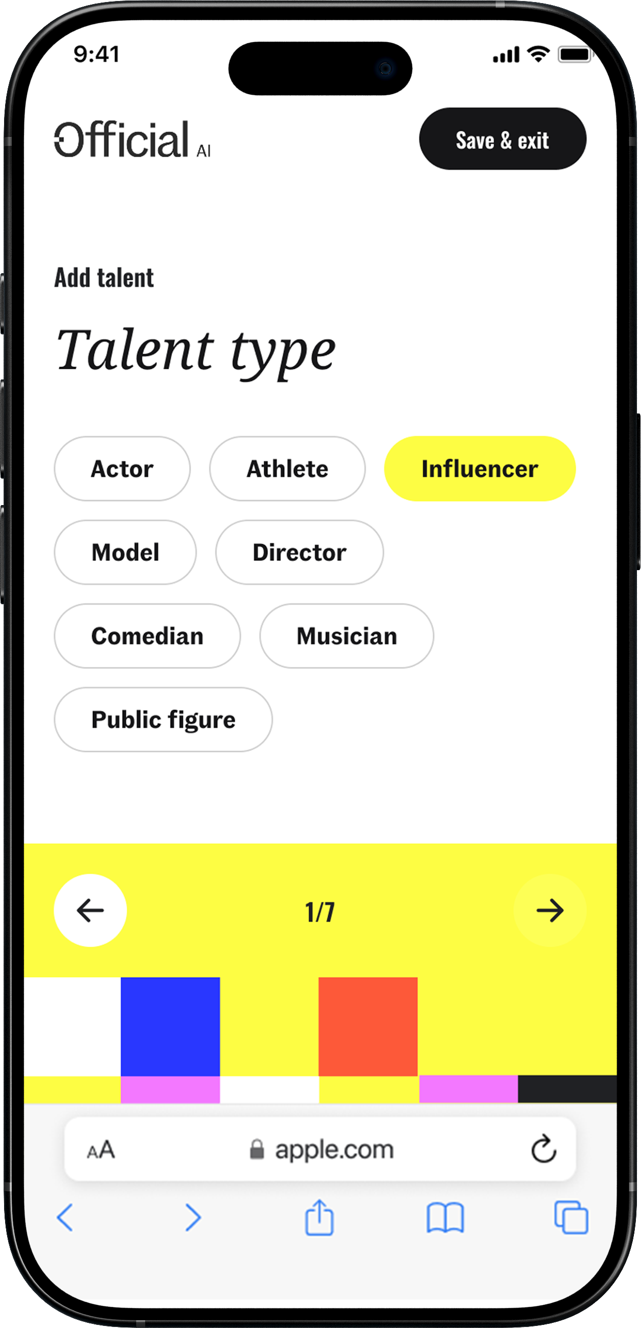 Add talent — training data upload
