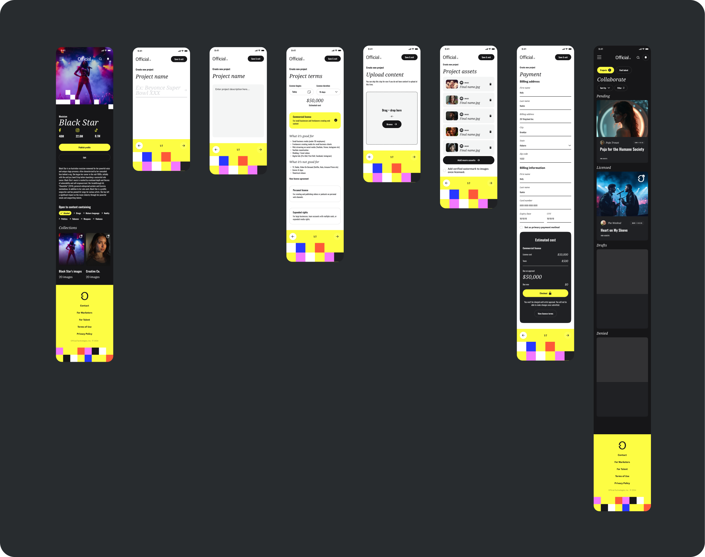 Create project — wizard step 1