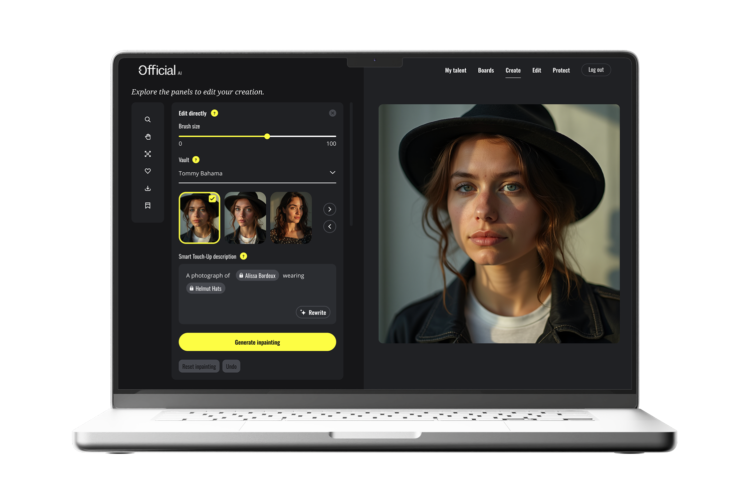 Image generation — output preview