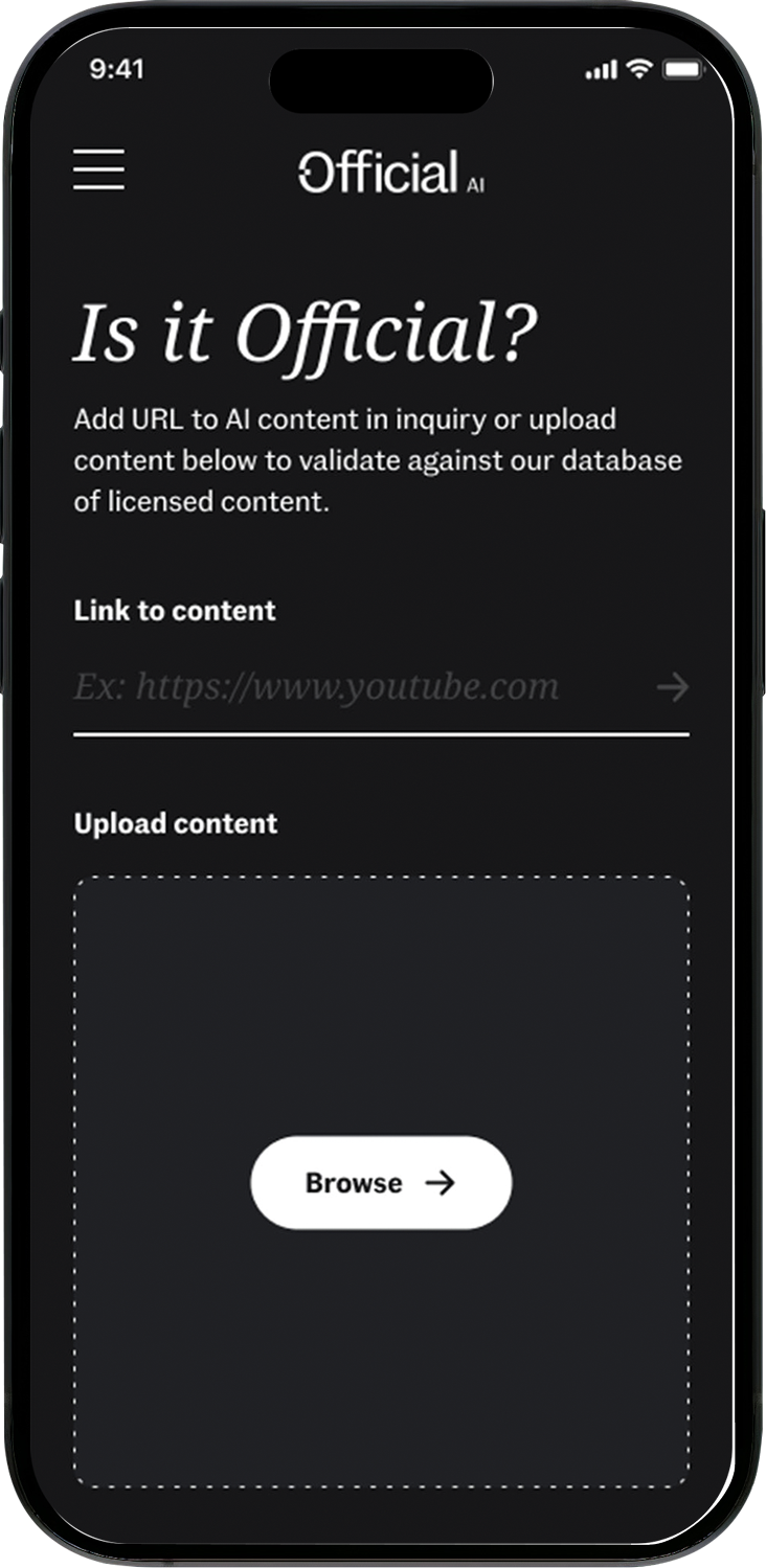 Official marketing site — mobile screen 1
