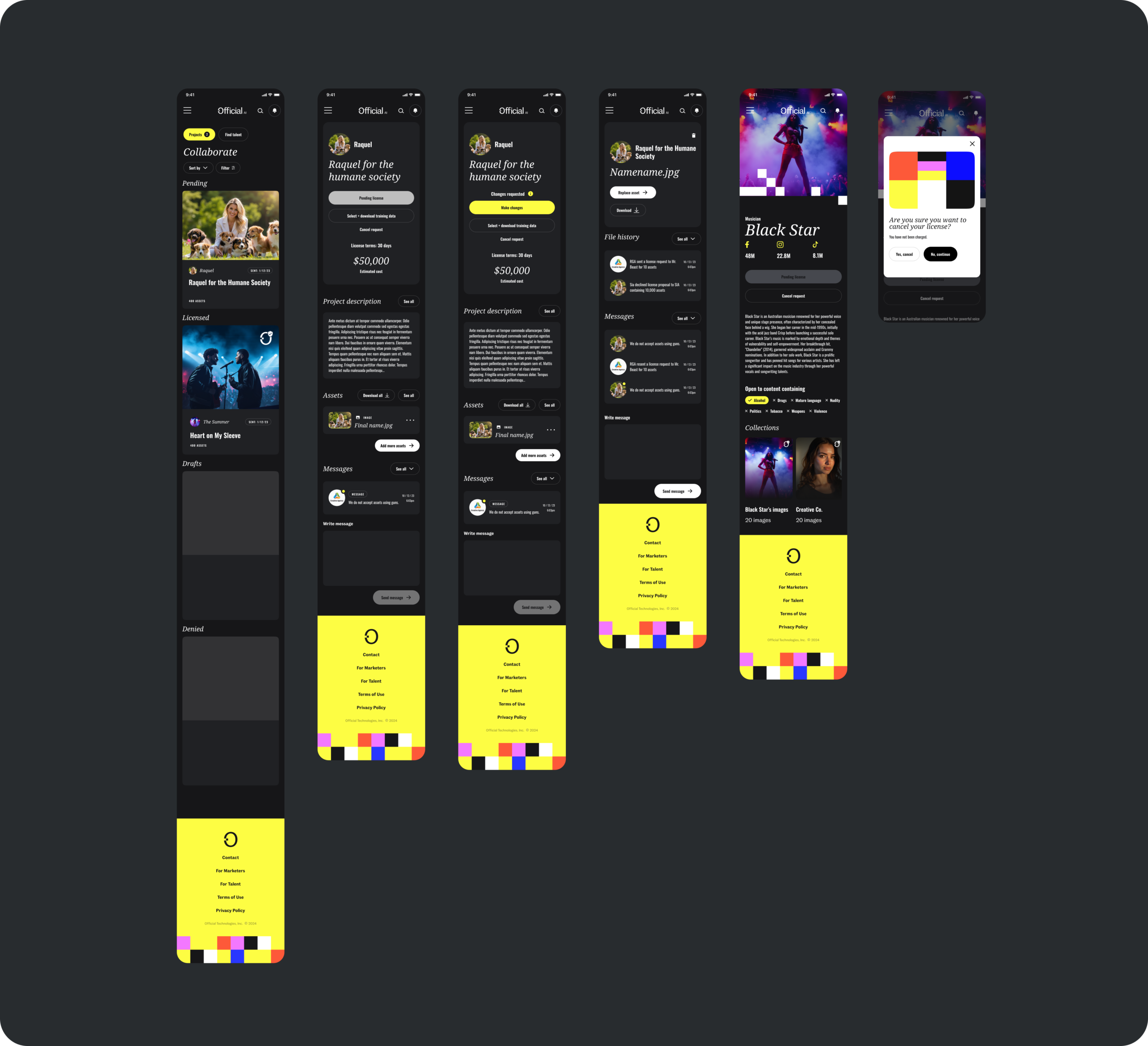 Official project management dashboard