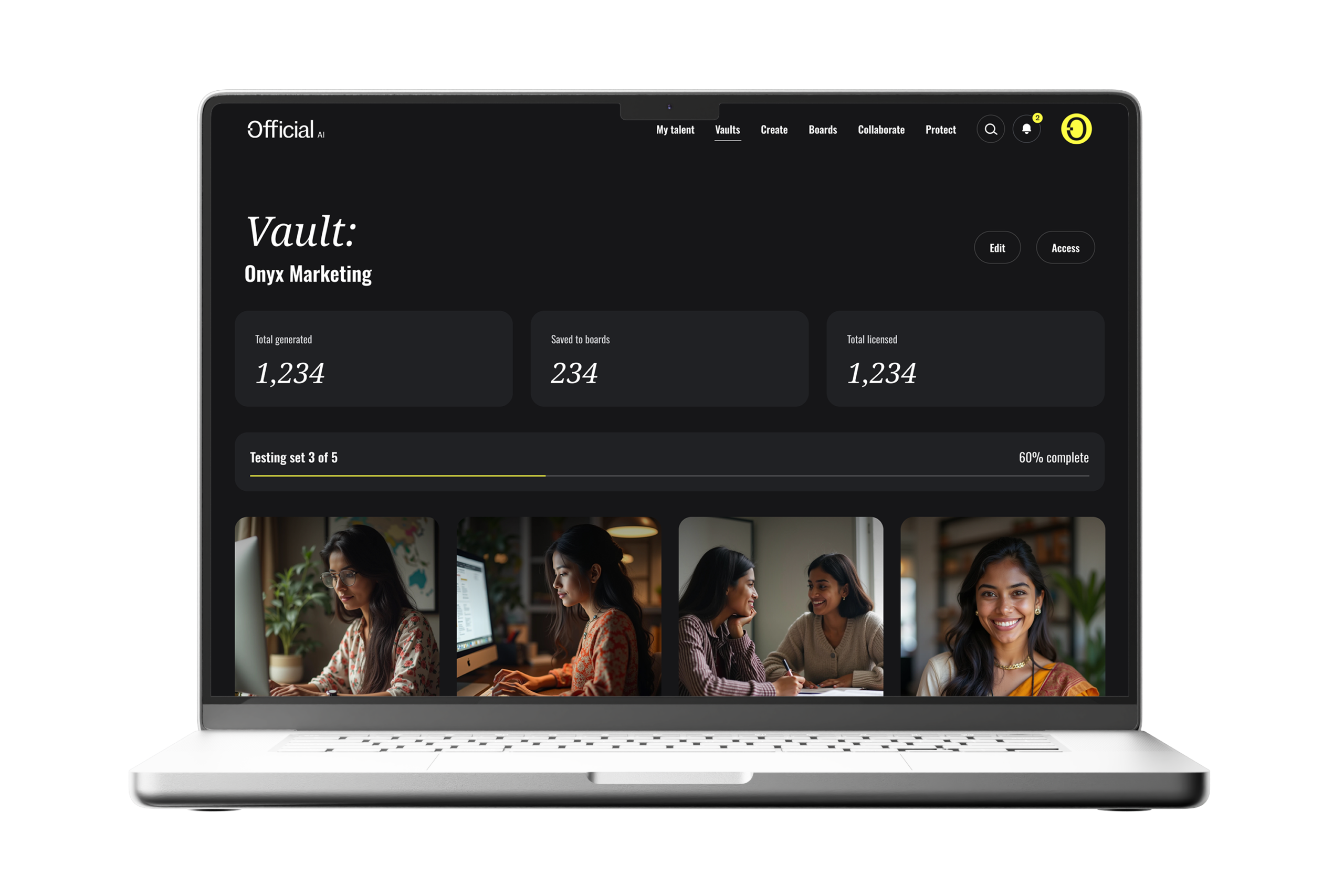 Vaults — vault dashboard